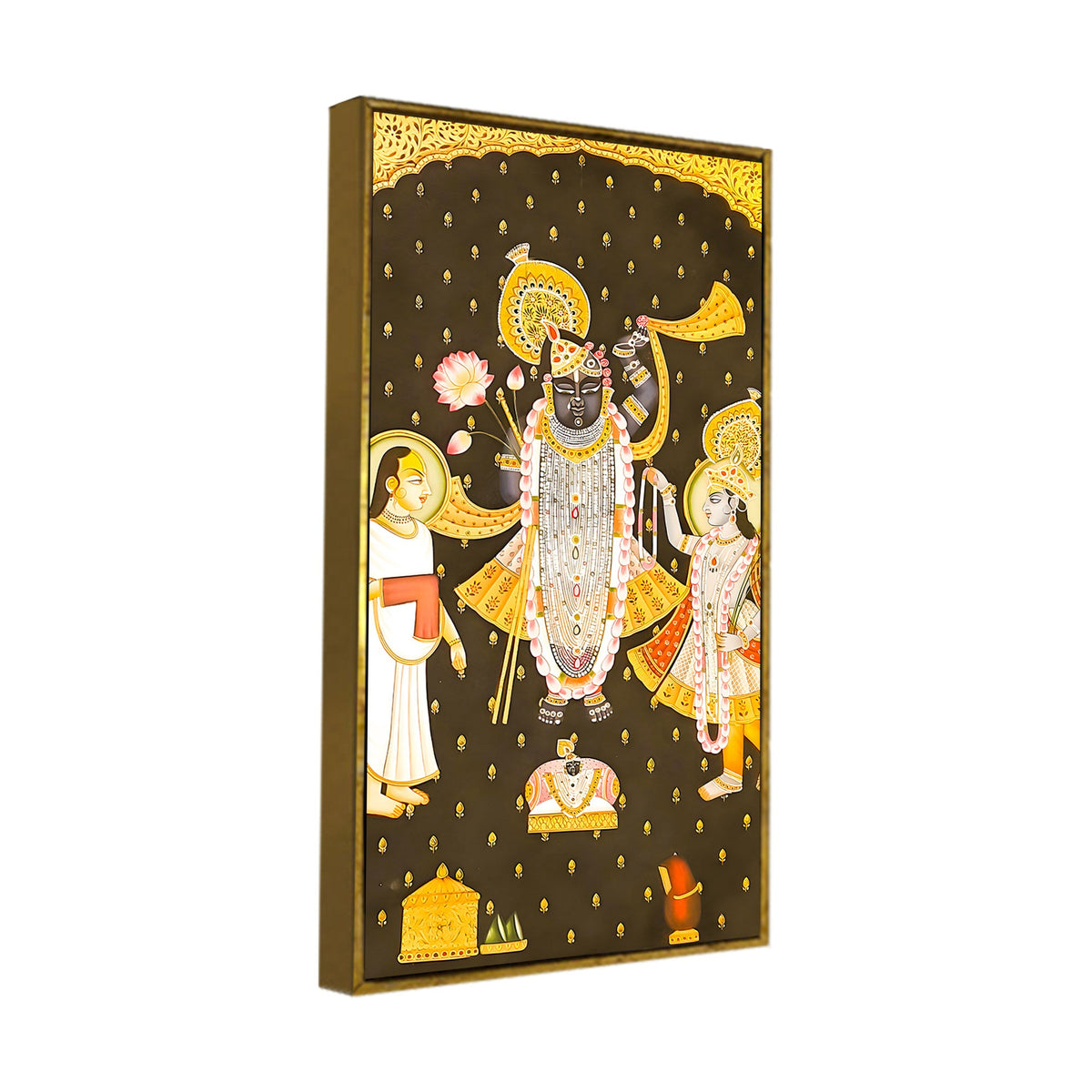 Shrinathji Pichwai Canvas Wall Painting | Indian Religious Wall Décor Art