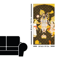Shrinathji Pichwai Canvas Wall Painting | Indian Religious Wall Décor Art