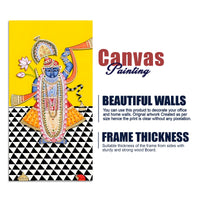 Shrinathji Pichwai Canvas Wall Painting | Indian Religious Wall Décor for Living Room