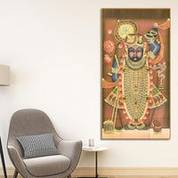 Shrinathji Pichwai Style Canvas Wall Painting | Nathdwara Art for Living Room Décor & Gifting
