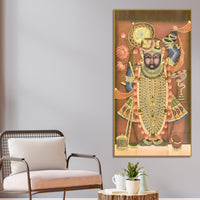 Shrinathji Pichwai Style Canvas Wall Painting | Nathdwara Art for Living Room Décor & Gifting