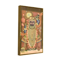 Shrinathji Pichwai Style Canvas Wall Painting | Nathdwara Art for Living Room Décor & Gifting