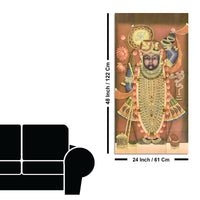 Shrinathji Pichwai Style Canvas Wall Painting | Nathdwara Art for Living Room Décor & Gifting
