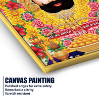 Shyam Baba Traditional Devotional Canvas Painting | Pooja Room Wall Decor