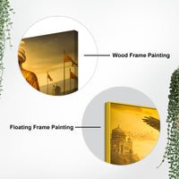 Sikh Guru Golden Canvas Wall Art for Living Room