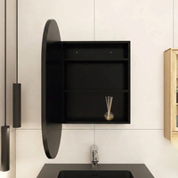 Sleek & Durable Oval Bathroom Cabinet Wall Mirror