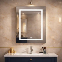 Sleek Reflective LED Cabinet Mirror for Bathroom with Hidden Storage