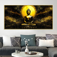 Spiritual Buddha Canvas Wall Painting for Bedroom & Living Room