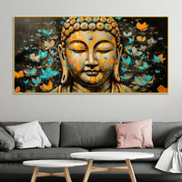 Spiritual Buddha Canvas Wall Painting for Home & Office Decor