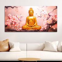 Spiritual Buddha Canvas Wall Painting for Peaceful Home Décor