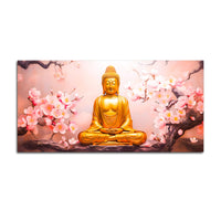 Spiritual Buddha Canvas Wall Painting for Peaceful Home Décor