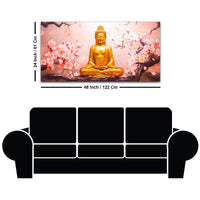 Spiritual Buddha Canvas Wall Painting for Peaceful Home Décor