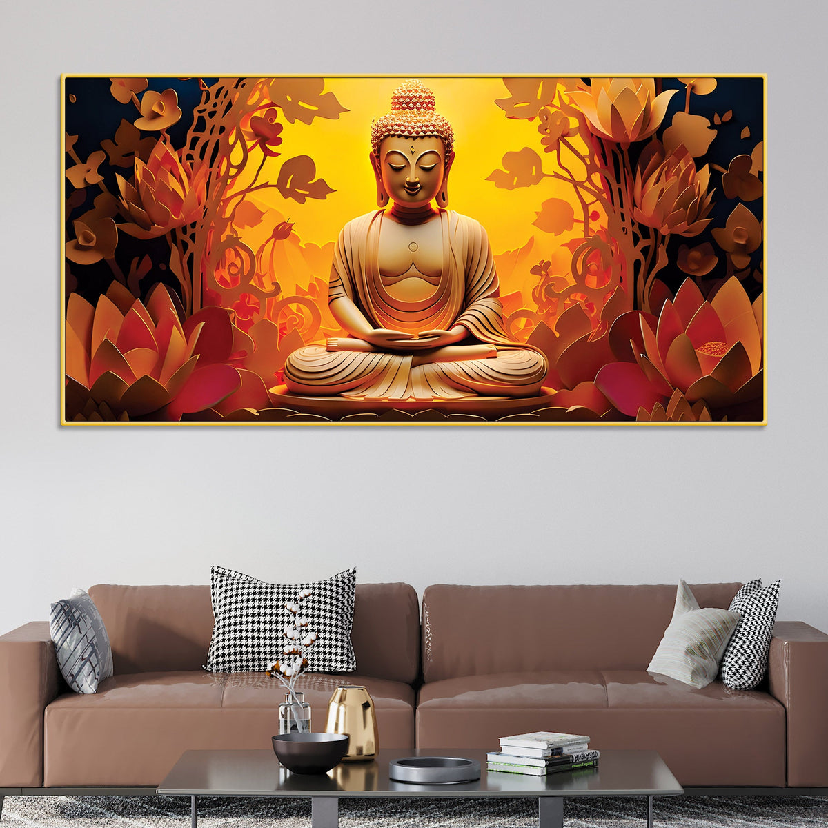 Spiritual  Buddha Painting for Peaceful Home Interiors