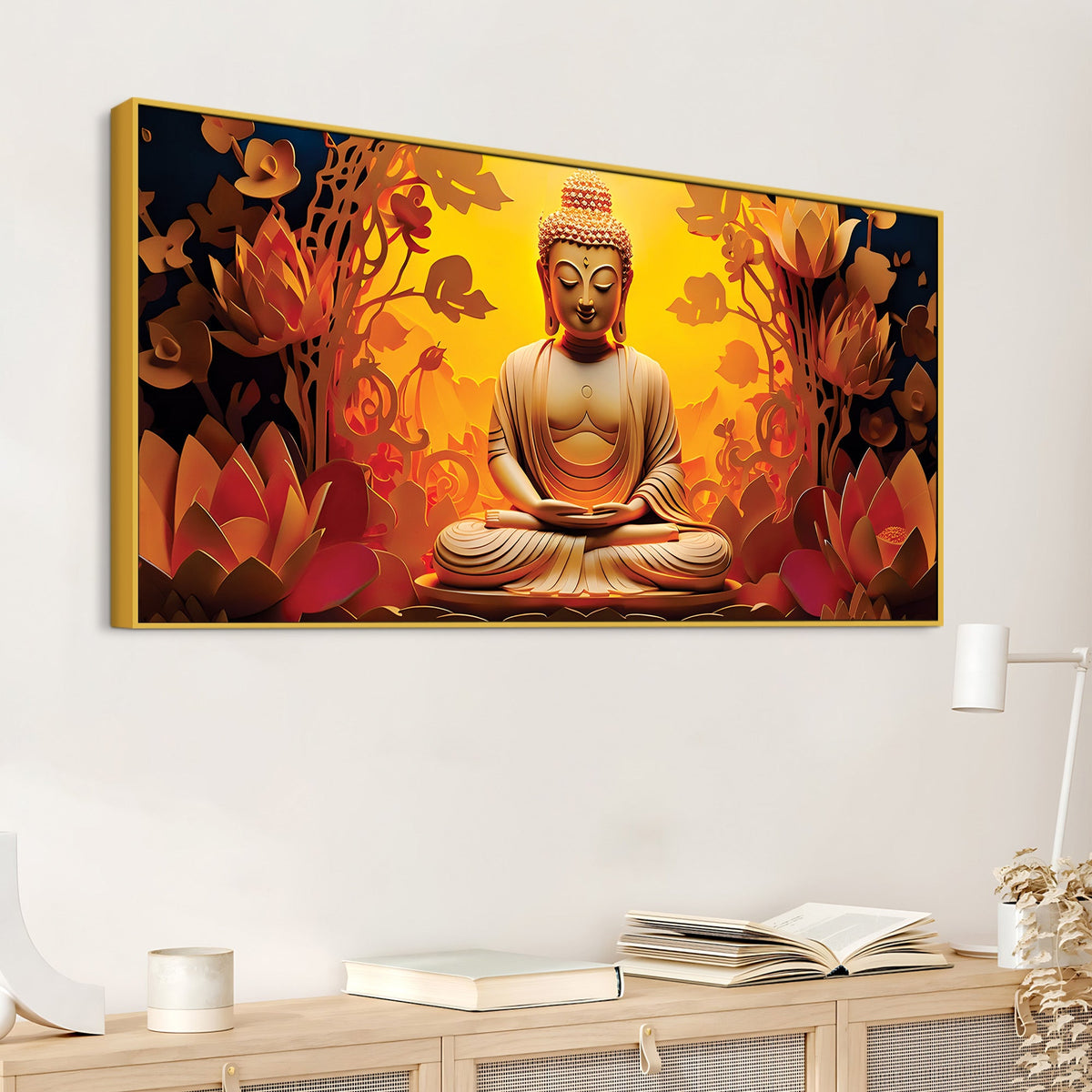Spiritual  Buddha Painting for Peaceful Home Interiors