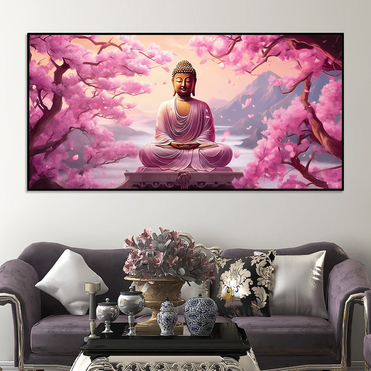Spiritual Buddha Painting for Peaceful Interiors