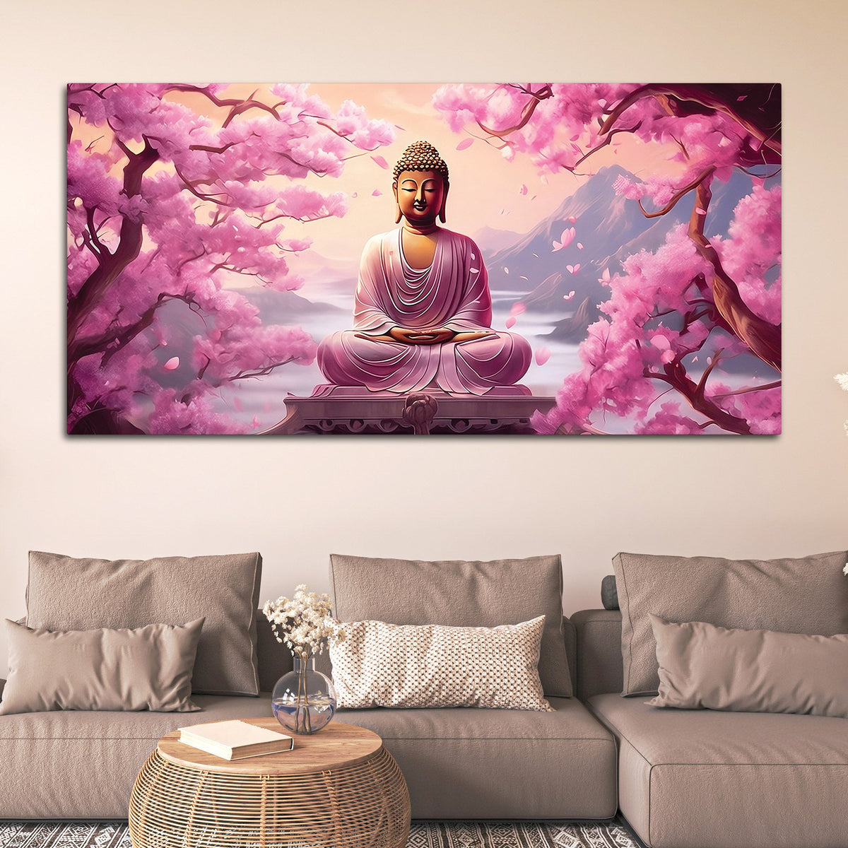Spiritual Buddha Painting for Peaceful Interiors