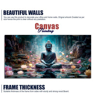 Spiritual Buddha Statue Premium Canvas Wall Painting