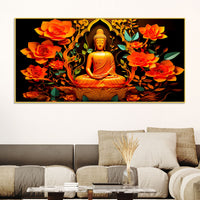 Spiritual Buddha Wall Painting for Modern Home Interiors