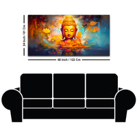 Spiritual Buddha Wall Painting for Modern Living Space