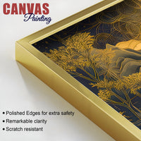 Spiritual Buddha Wall Painting with Mountain & Nature Design