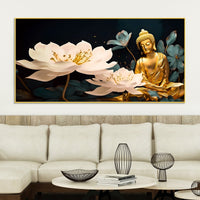 Spiritual Decorative Buddha Wall Painting for Home & Office