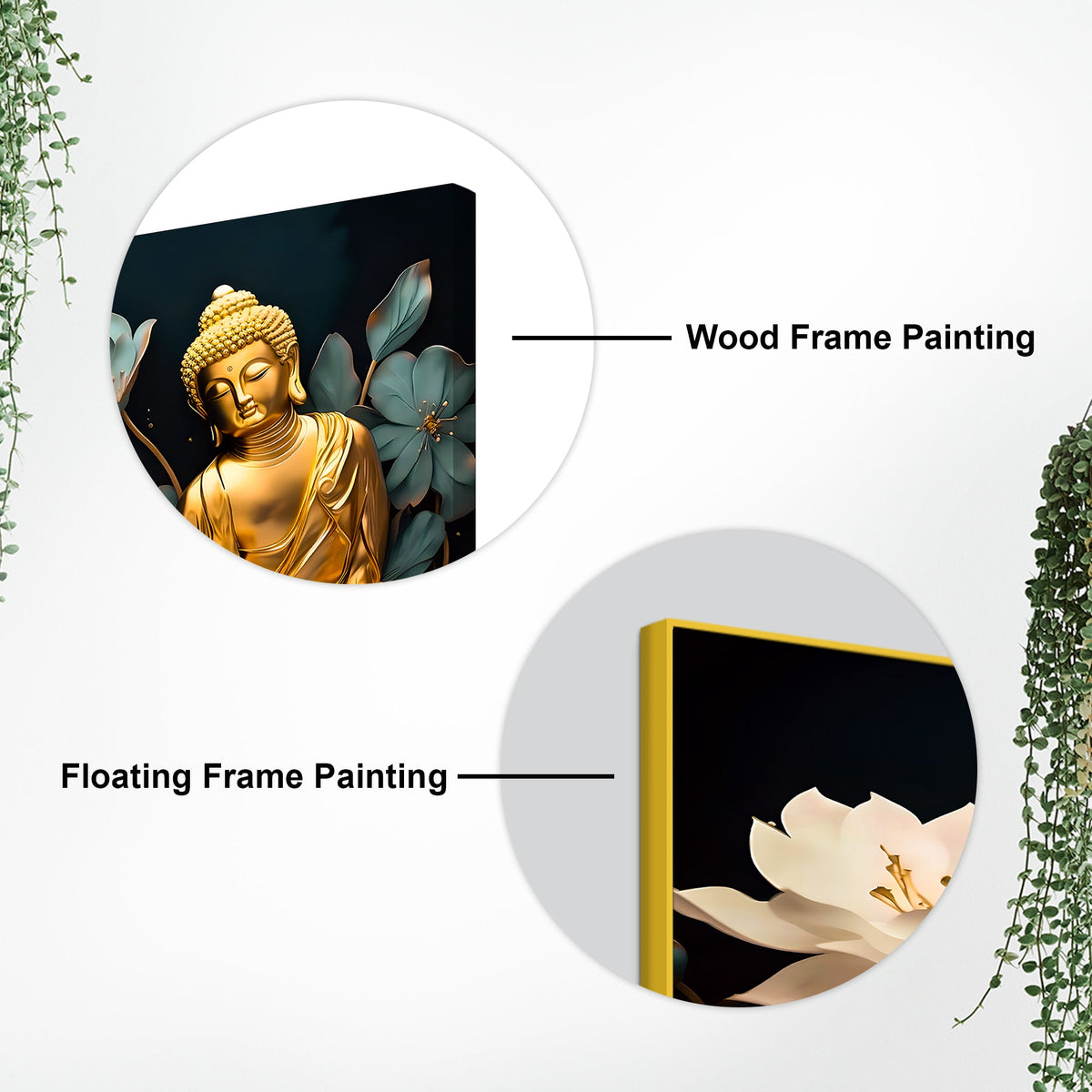 Spiritual Decorative Buddha Wall Painting for Home & Office