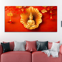 Spiritual Gautam Buddha Canvas Painting for Home Décor