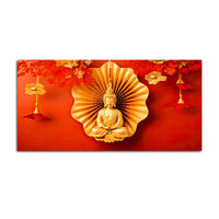 Spiritual Gautam Buddha Canvas Painting for Home Décor