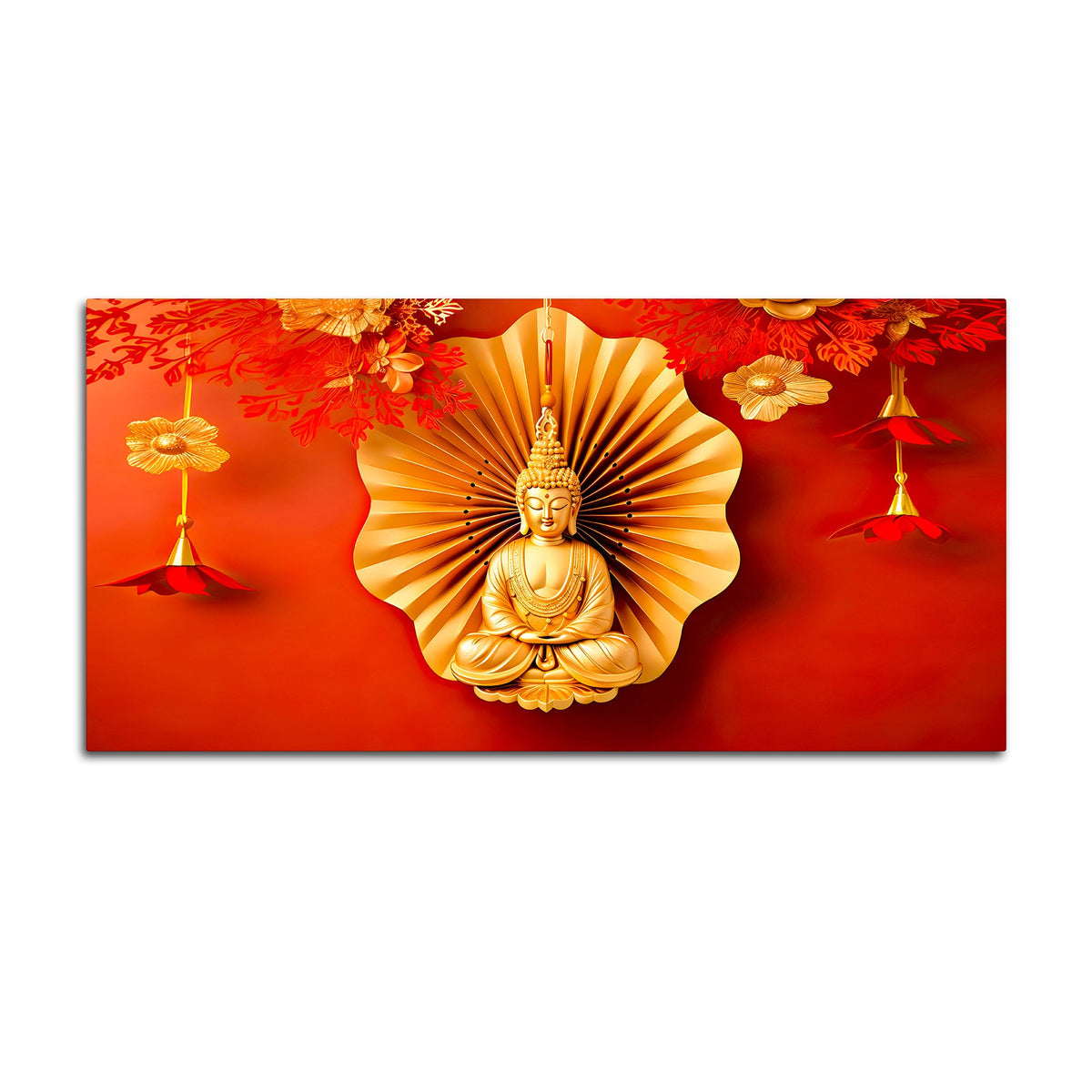 Spiritual Gautam Buddha Canvas Painting for Home Décor