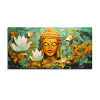 Spiritual Gautam Buddha Wall Painting for Calm Home Décor
