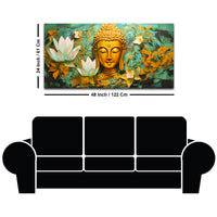 Spiritual Gautam Buddha Wall Painting for Calm Home Décor