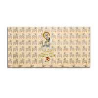 Spiritual Krishna & Gau Mata Pichwai Canvas Wall Painting – Divine Wall Decor