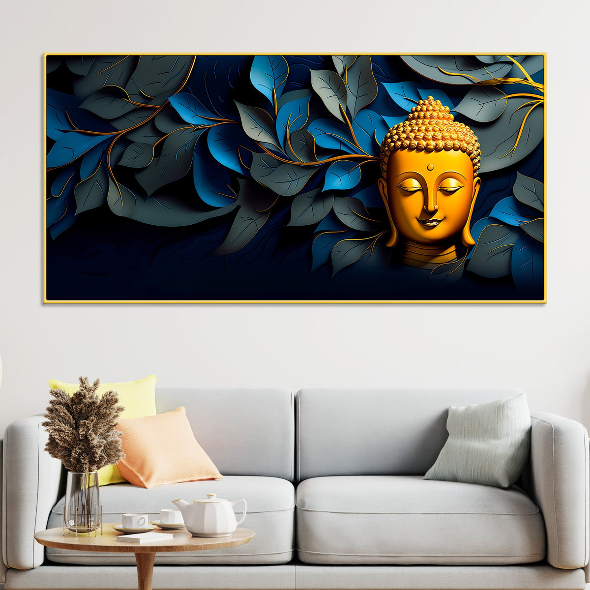 Spiritual Lord Buddha Painting for Home Decoration