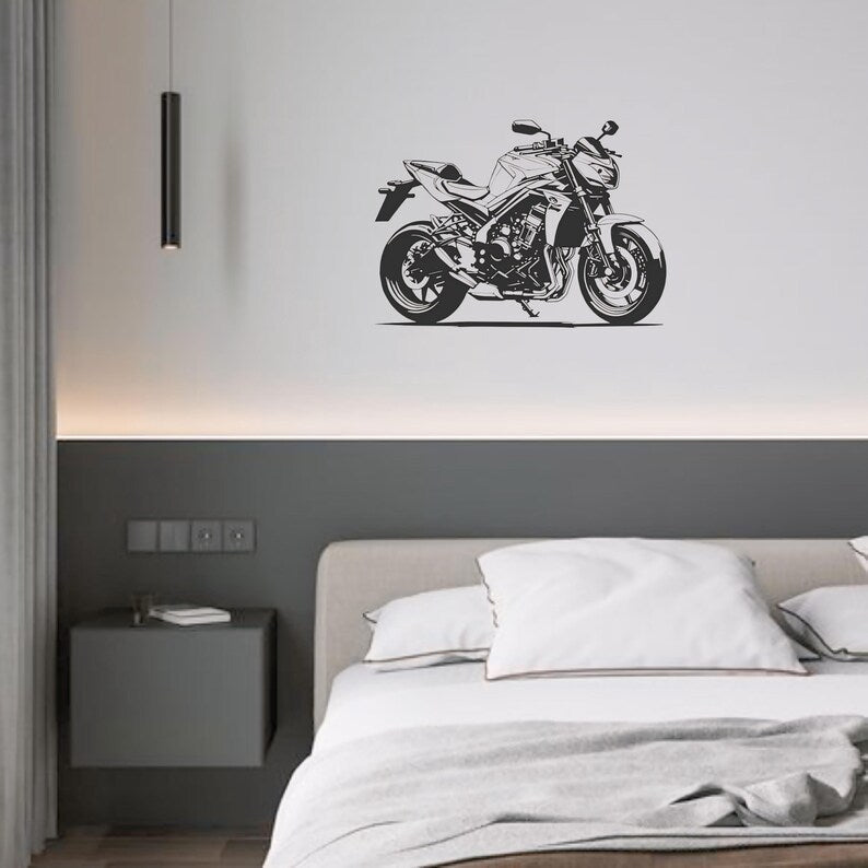 Sports Bike Metal Wall Art for Rider & Modern Home Décor