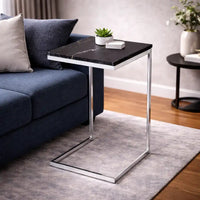 Square Black Marble Modern Designer Side Table