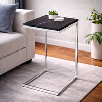 Square Black Marble Modern Designer Side Table