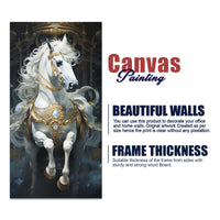 Stunning White Horse Premium Art Canvas Wall Painting