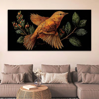 Stylish Abstract Bird Canvas Wall Art Painting