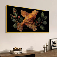 Stylish Abstract Bird Canvas Wall Art Painting