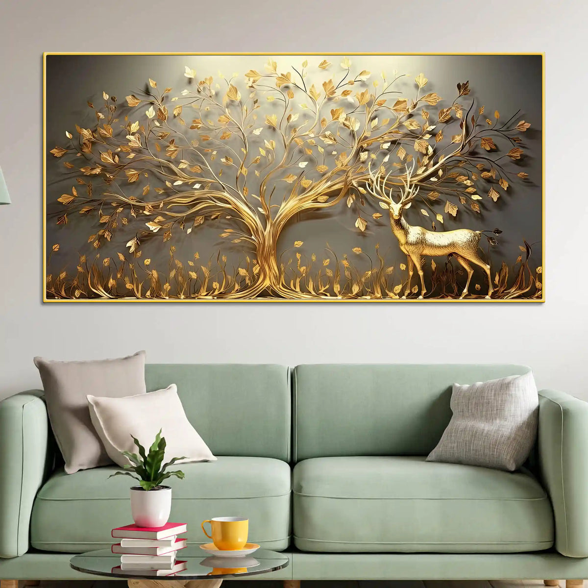 Stylish Abstract Canvas Painting for Living Room Modern Wall Art Decor