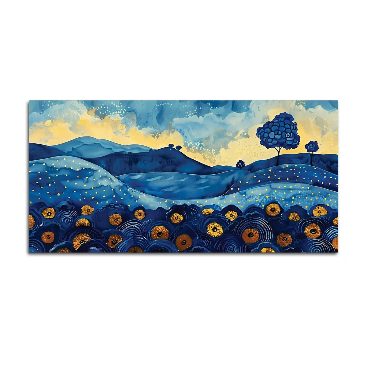 Stylish Abstract Hills Canvas Painting for Home Décor