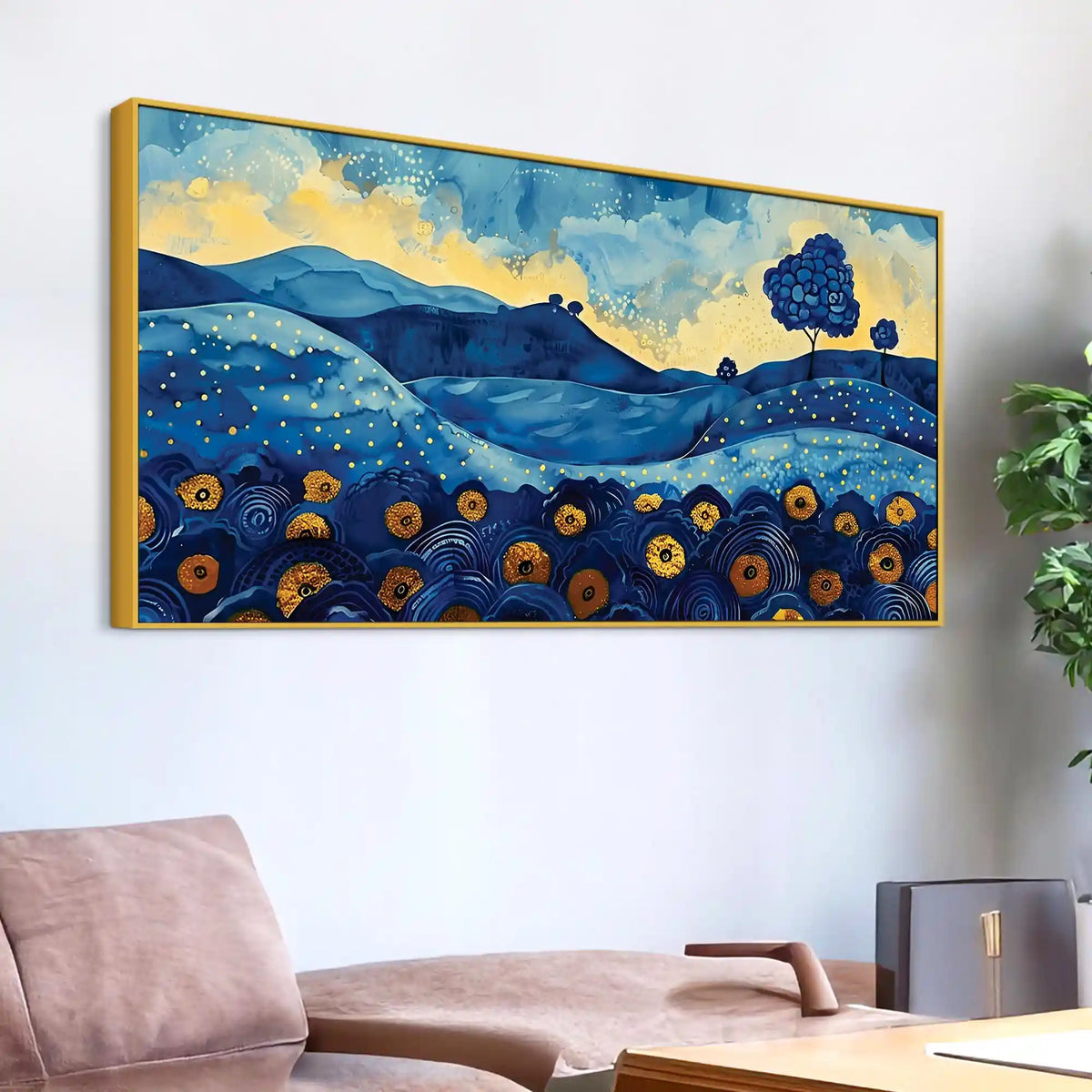 Stylish Abstract Hills Canvas Painting for Home Décor