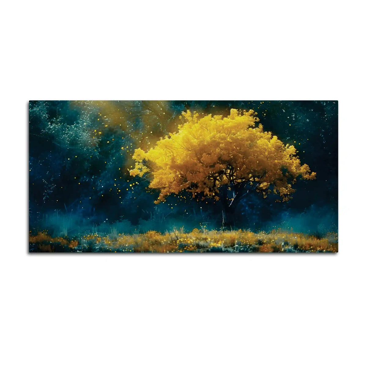 Stylish Abstract Tree Glow Canvas Painting for Premium Décor