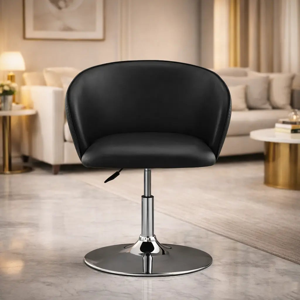 Stylish Adjustable Bar Lounge Chair with Curved Back Design