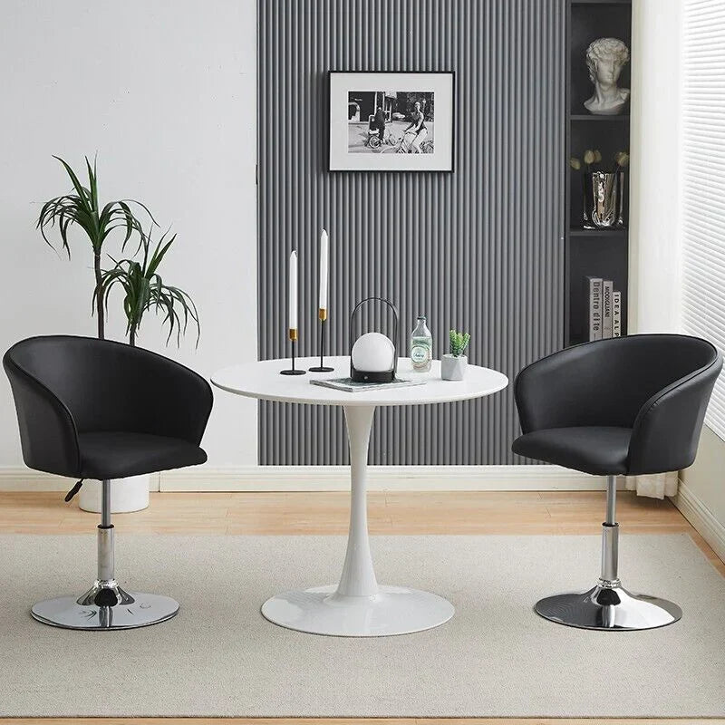 Stylish Adjustable Bar Lounge Chair with Curved Back Design