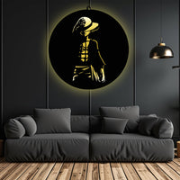 Stylish Anime Wall Art with Hat Design for Anime Fan Wall Decor