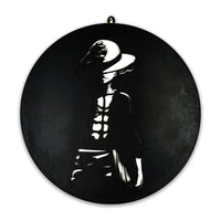 Stylish Anime Wall Art with Hat Design for Anime Fan Wall Decor