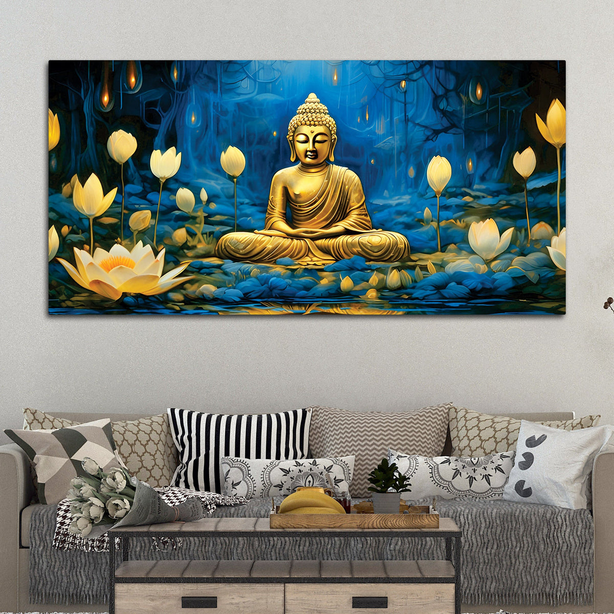 Stylish Buddha Painting for Elegant Wall Decoration