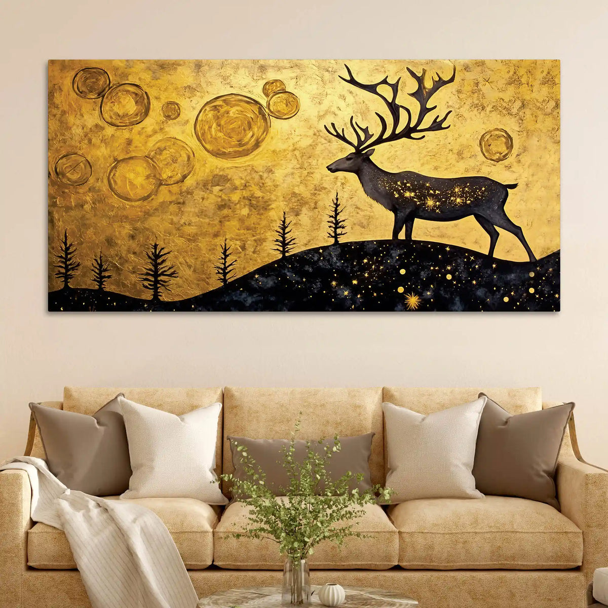 Stylish Designer Abstract Canvas Painting for Home Decoration