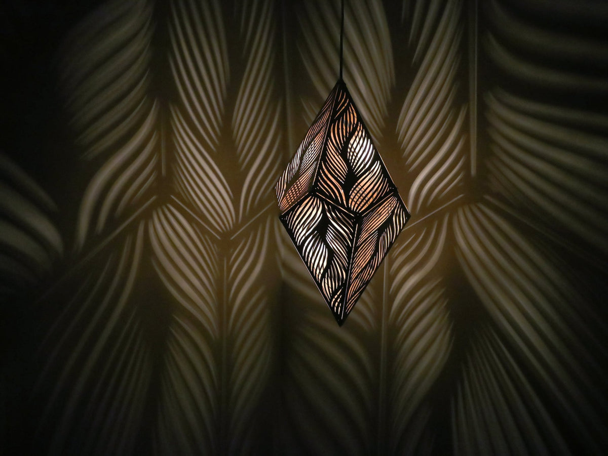 Stylish Laser-Cut Hanging Lamp